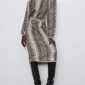 Printed Jacquard Dress
